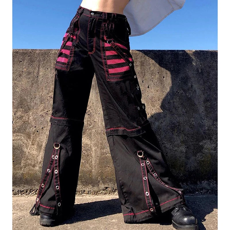 Gothic Chain Bandage Wide Leg Pant Main image