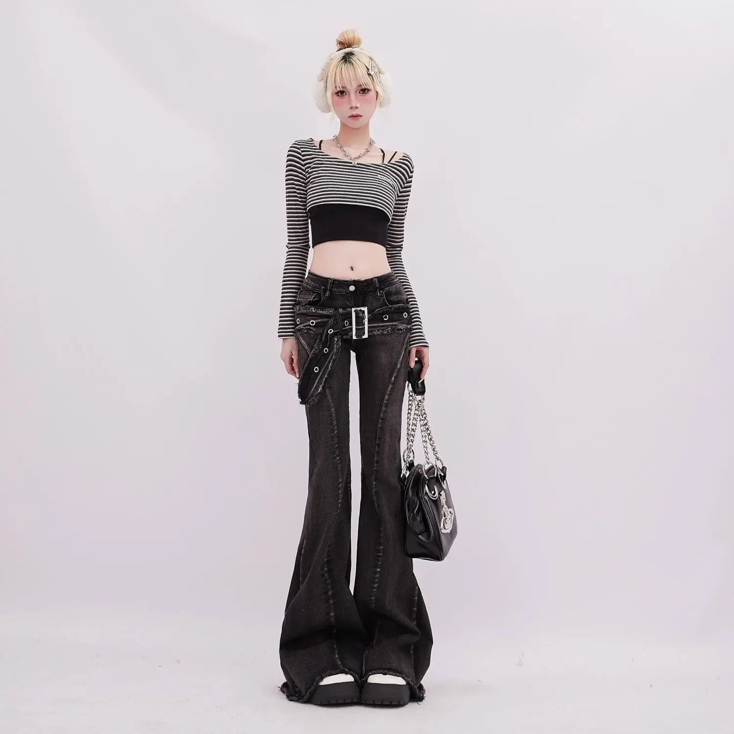 Vintage Slim Micro-Flare Pants Secondary image