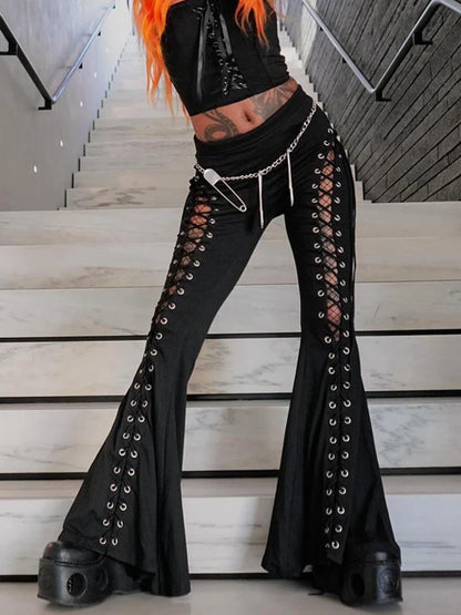 Gothic Bandage High Waist Pant