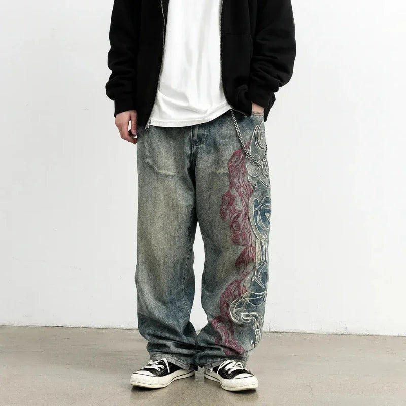 Vintage Pattern Baggy Pants Secondary image