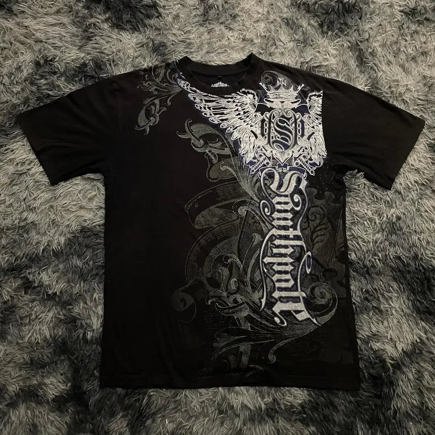 Graphic Print Oversized Cotton T-shirt