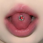 Glitter Sequin Star Mixed Color Tongue Ring