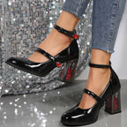 Ankle Strap Mary Jane Punk Gothic High Heel