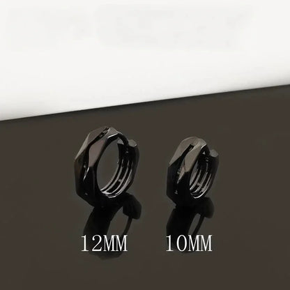 Gothic Black Skull Awl Rock Statement Earring