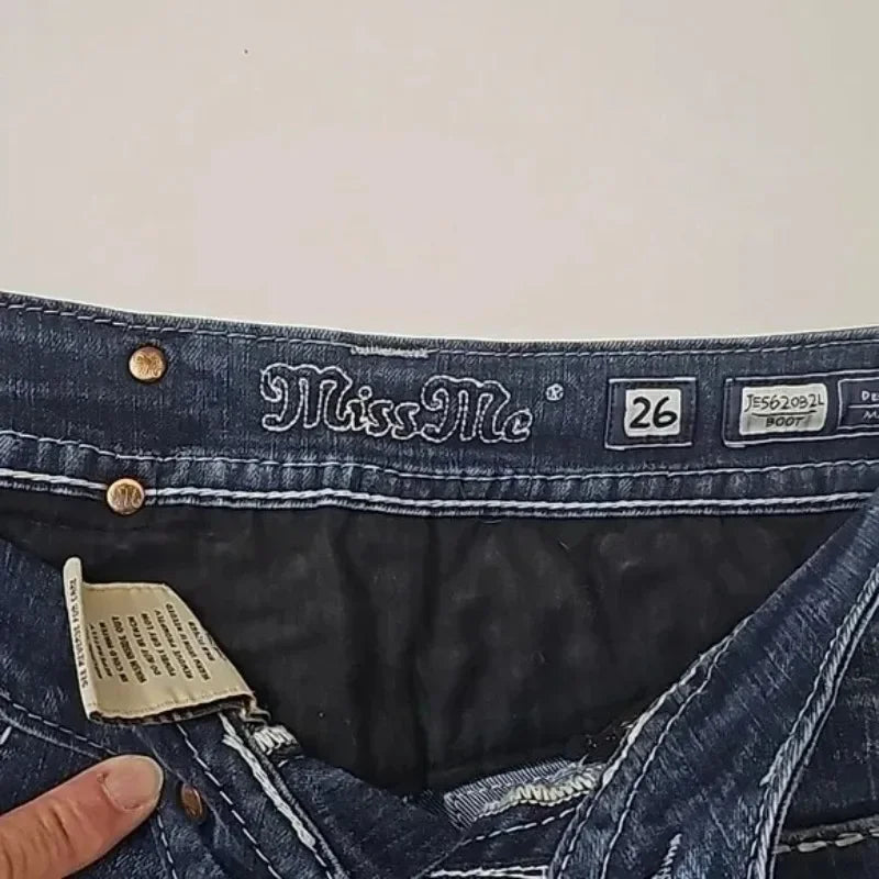 Retro Blue Wash Pants