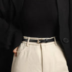 PU Gothic Leather Pin Buckle Belt
