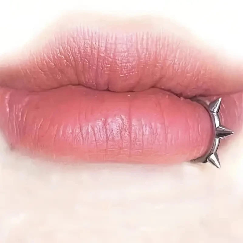 Spike Thorn Snake Bites Hinged Steel Lip Stud Main image