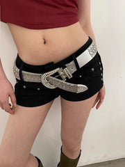 Y2K Gothic Rhinestone Belt