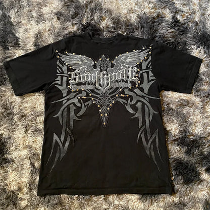 Graphic Print Oversized Cotton T-shirt