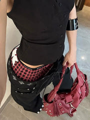 Drawstring Print Floor Pants