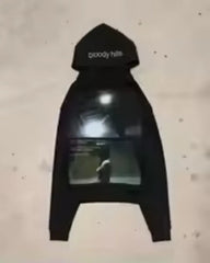 Gothic Cartoon Letter Oversized Hoodie