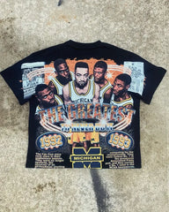 Hip Hop Basketball Character Cotton T-shirt