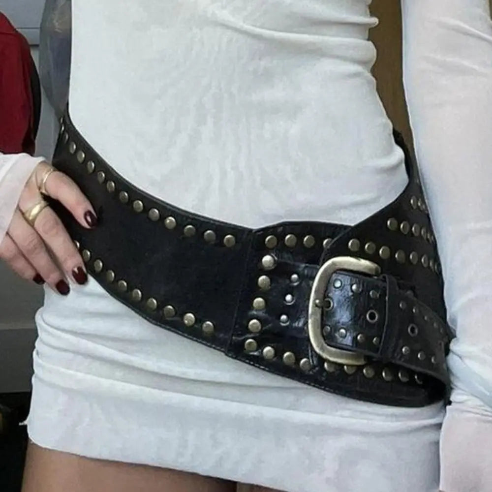 Asymmetric Punk Gothic Leather Belt