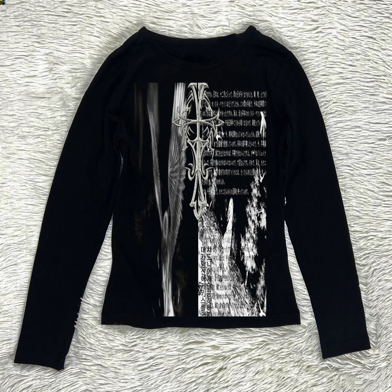 Y2K 90s Vintage Graphic Knit Top Main image
