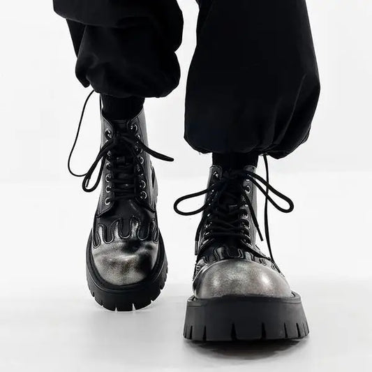 Punk Platform Ankle Gothic Motorcycle Boot