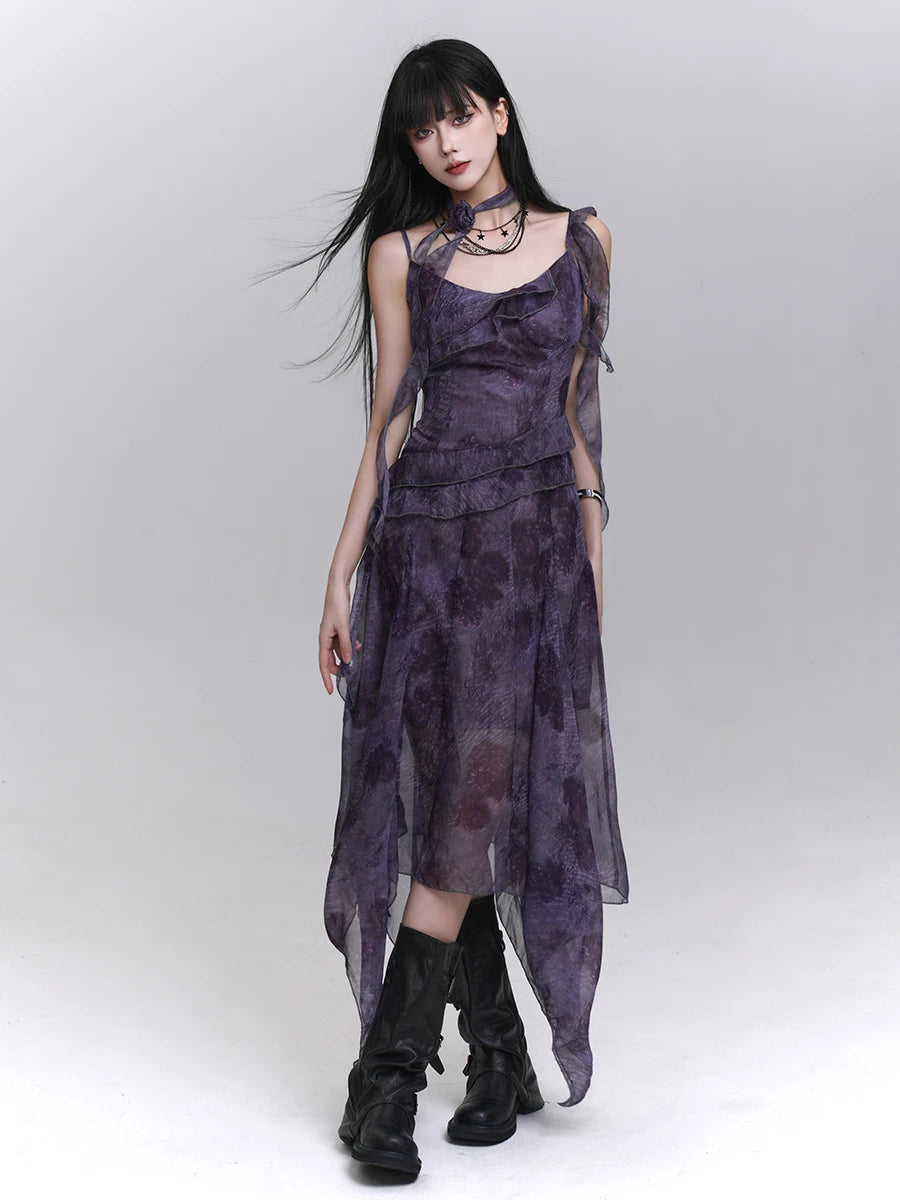 Slimming Soft Strap Midi Dress