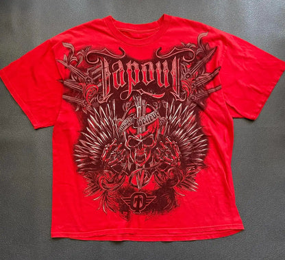 Gothic Retro Oversized Cotton T-shirt