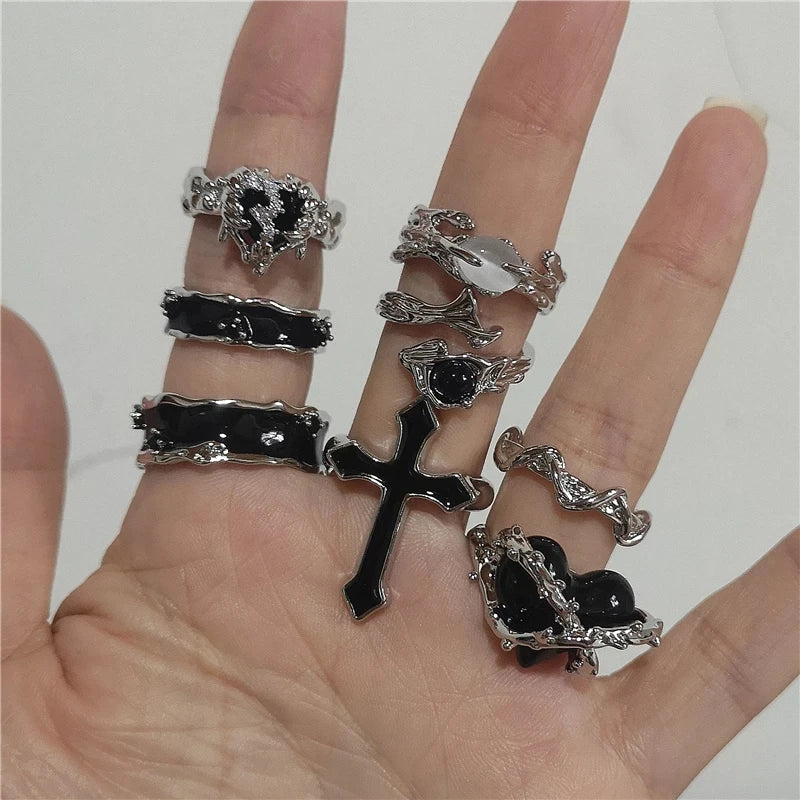 Punk Harajuku Gothic Ring Main image