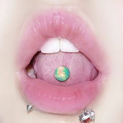 Multi-Color Glitter Bright Film Tongue Ring