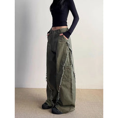 Gothic Green Baggy Denim Pant