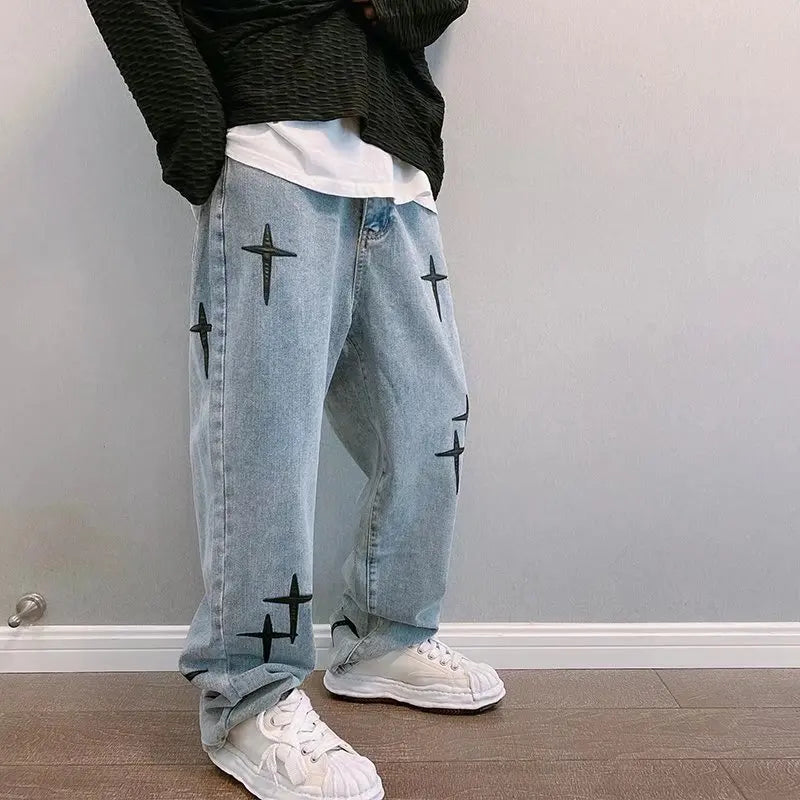 Printed Wide Leg Pants