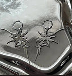 Vintage Crystal Cross Baroque Drop Earring