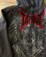 Gothic Rock Letter Embroidery Hoodie