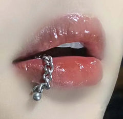 Chain Helix Screw Lip Stud