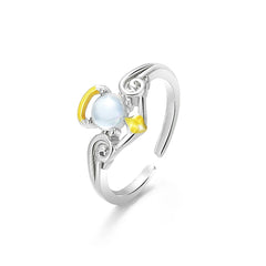 Gothic Animal Butterfly Zircon Star Ring