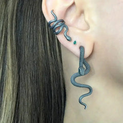 Exaggerated Gothic Snake Detachable Stud Earring