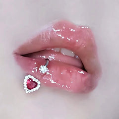 Diamond Mud Ball Cute Lip Stud