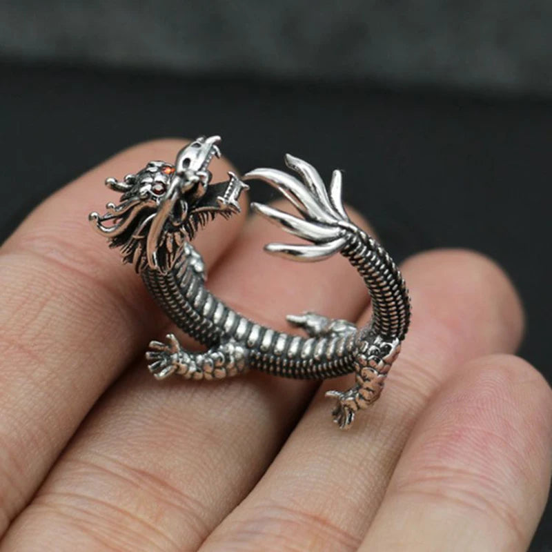 Blue Dragon Gothic Ring Main image