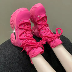 Chunky Platform Lace Up Punk Gothic Boot