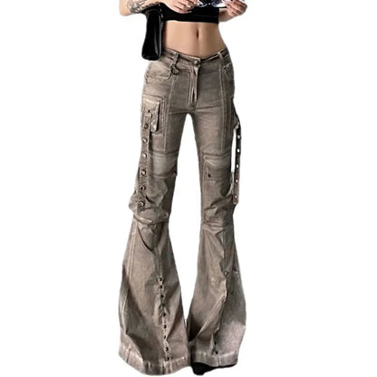 Brown Gothic Workwear Slim Pant