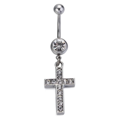 Classic Zircon Drop Gothic Belly Ring