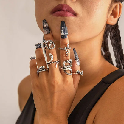 Punk Skeleton Spider Gothic Ring
