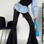 Lace Flare Gothic High Waist Pant