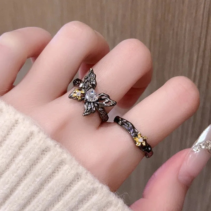 Butterfly Gothic Punk Style Ring Main image