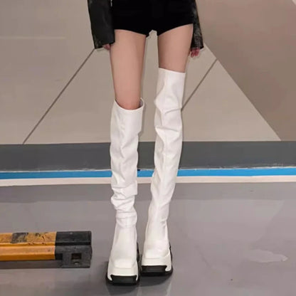 Women Punk 10 CM Platform Chunky Gothic Boot
