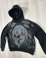 Y2K Gothic Cartoon Zipper Hoodie