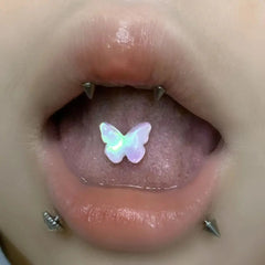Super Soft Butterfly Flash Cute Tongue Ring