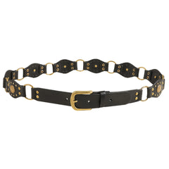 Spice Girl Gothic Rivet Slim-Fit Belt