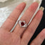 Y2K Gothic Animal Spider Red Crystal Ring
