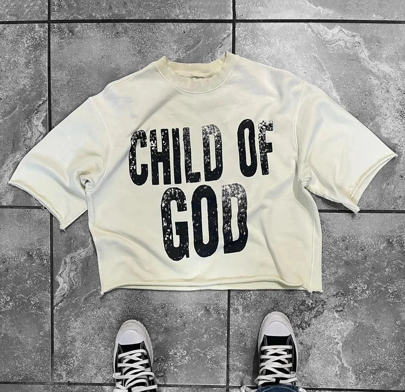 Summer Gothic Cross Graphic Print Cotton T-shirt