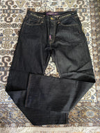 Embroidered High-Waist Wide Leg Pants