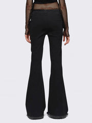 Lace-Up Detail Stretch Pants
