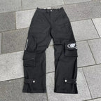 Retro Gothic Skull Embroidery Pant
