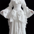 Y2k Ruffle Sleeve Harajuku Blouse