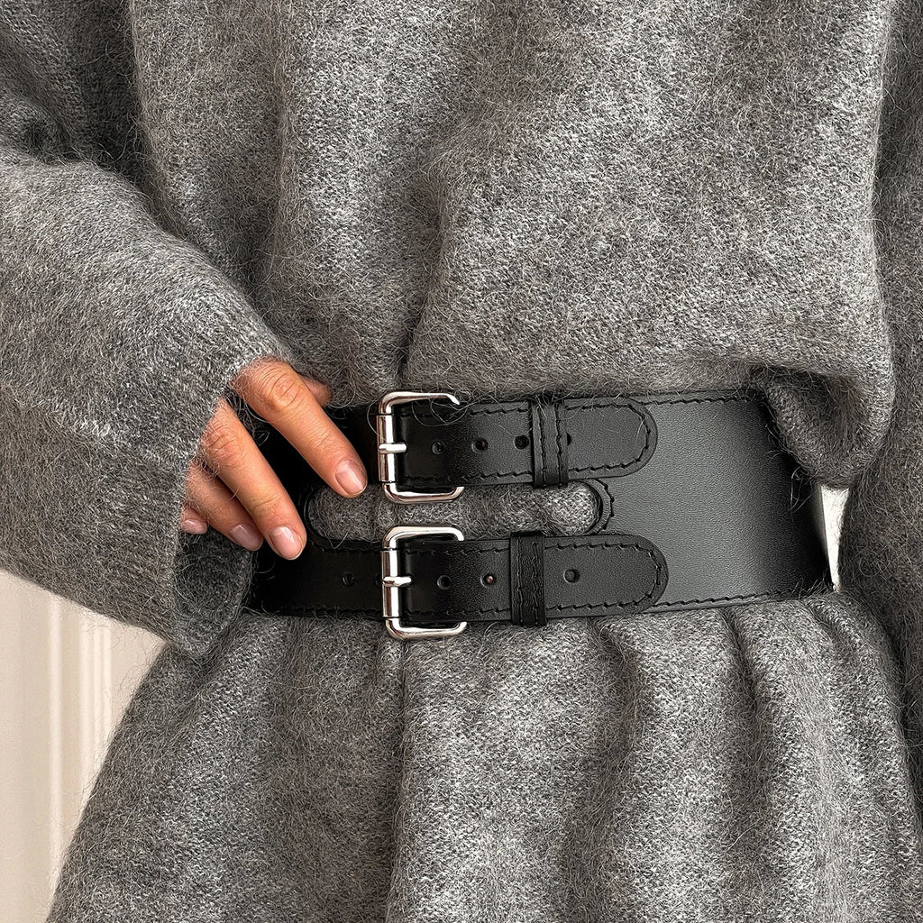 Fashion Gothic Leather Harness Belt