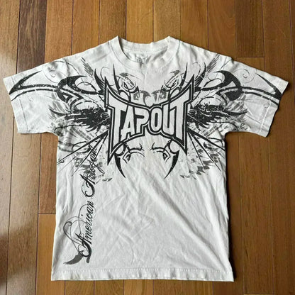 Retro Skull Graphic Cotton Oversized T-shirt